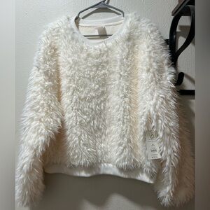NWT New No Boundaries Fluffy Faux Fur Sweater Size XL